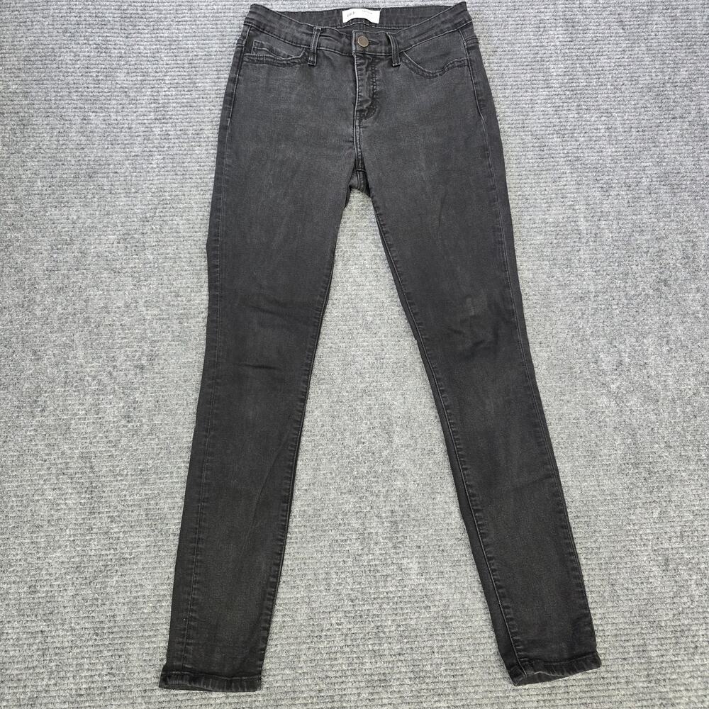 BKE Payton Mid Rise Skinny Jeans Women's 27x31 Faded Black Stretch Denim